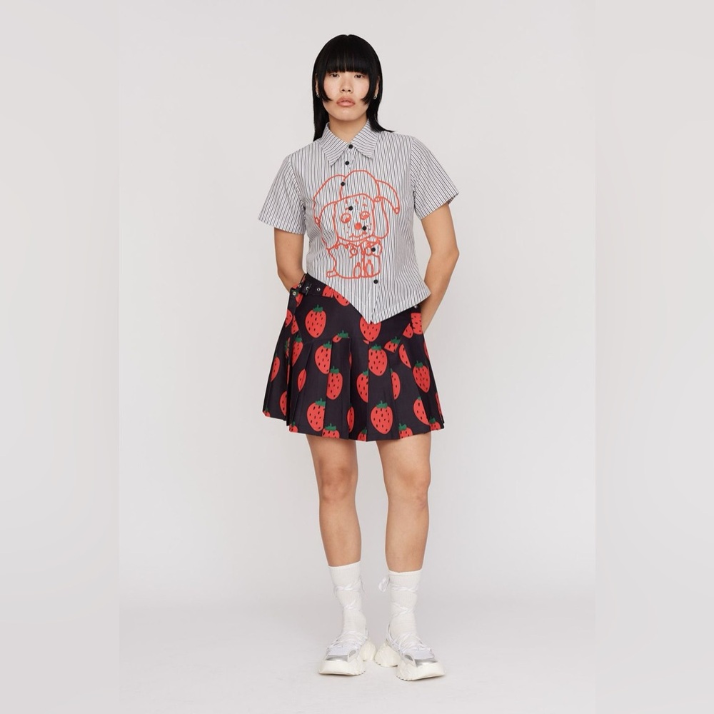 Lazy Oaf Picking Strawberries Mini Skirt